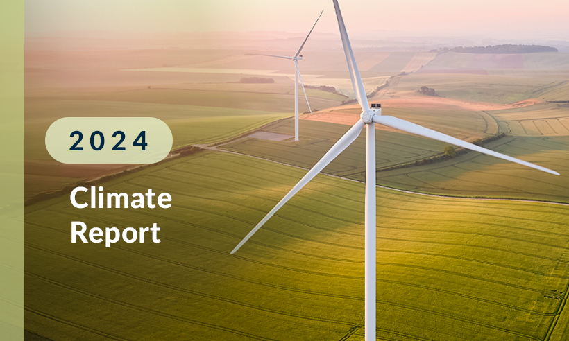 Beautiful Landscape with Wind Turbines